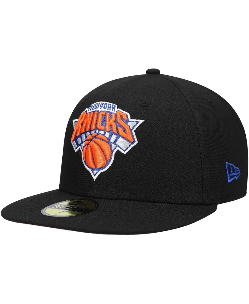 Men's New Era Black New York Knicks Team Wordmark 59Fifty Fitted Hat