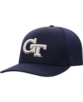 Men's Top of The World Navy Georgia Tech Yellow Jackets Reflex Logo Flex Hat