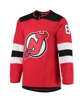 Men's adidas Jack Hughes Red New Jersey Devils Home Authentic Pro Player