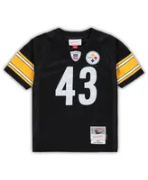 Toddler Boys and Girls Mitchell & Ness Troy Polamalu Black Pittsburgh Steelers 2005 Retired Legacy Jersey