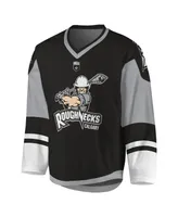 Big Boys Black, Gray Calgary Roughnecks Sublimated Replica Jersey