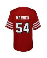 Big Boys Nike Fred Warner Scarlet San Francisco 49ers Alternate Game Jersey