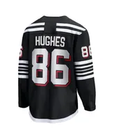 Men's Fanatics Jack Hughes Black New Jersey Devils Alternate Premier Breakaway Player