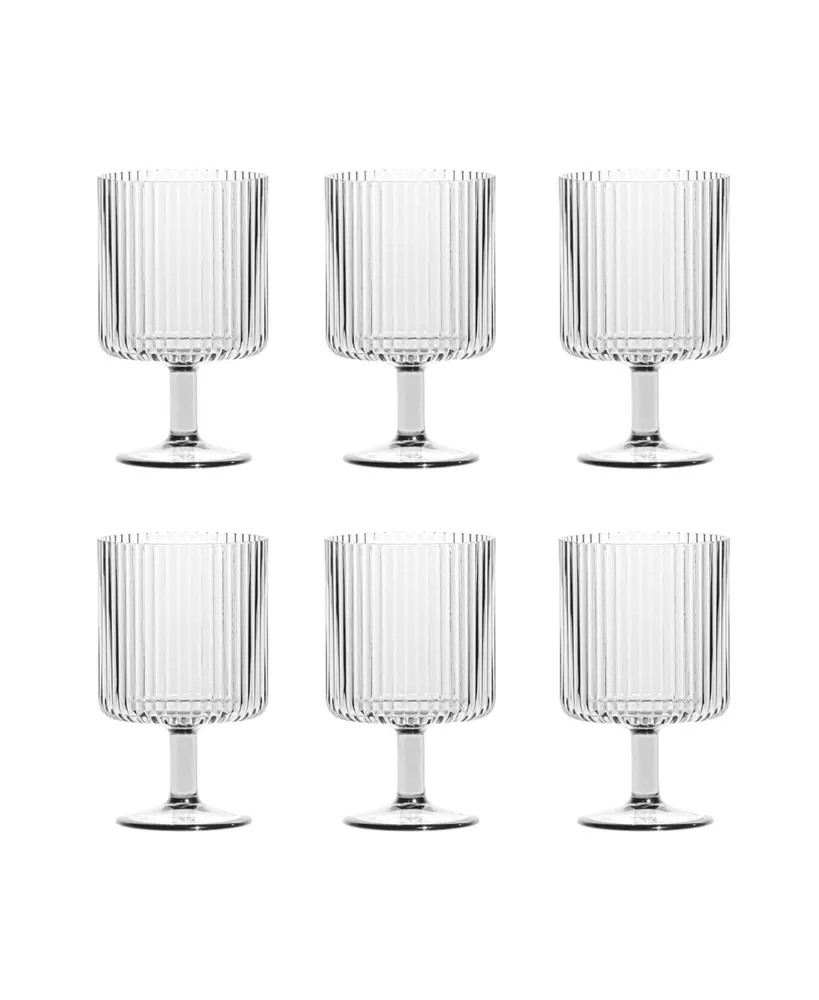 TarHong Mesa Stacking Goblet Premium Acrylic Goblet Glasses