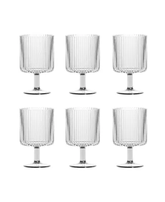 TarHong Mesa Stacking Goblet Premium Acrylic Goblet Glasses