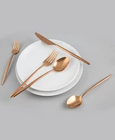 Cambridge Silversmiths Gaze Copper Mirror 20-Piece Flatware Set, Service for 4