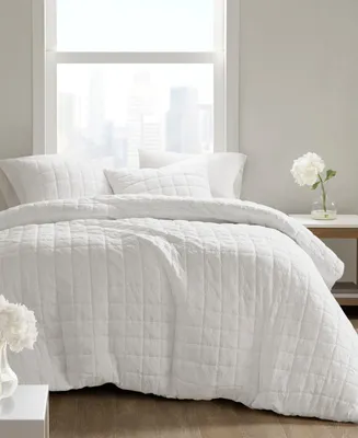 N Natori Cocoon Quilt Top 3-Pc. Duvet Cover Set