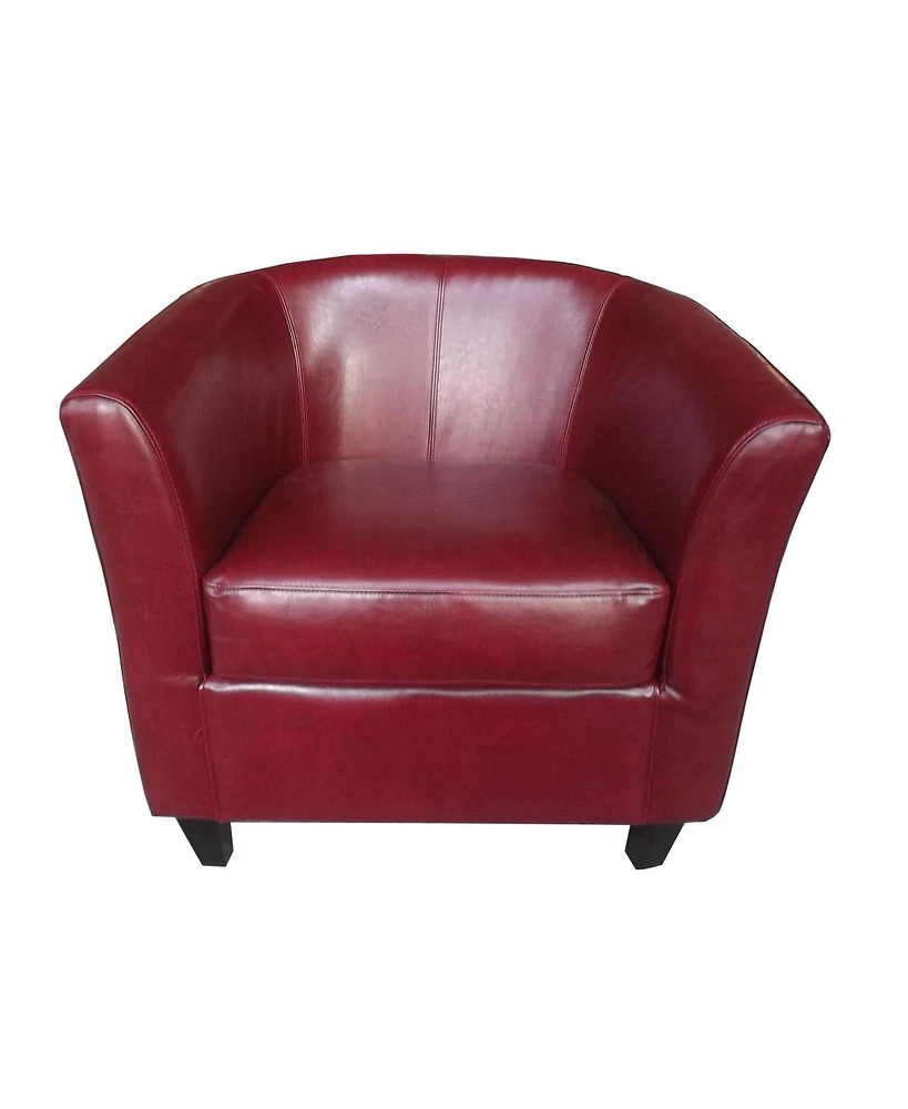 Preston Oxblood Tub Club Chair
