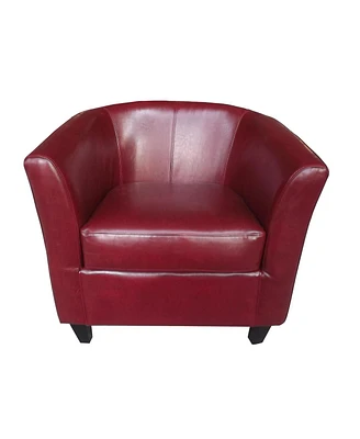 Preston Oxblood Tub Club Chair