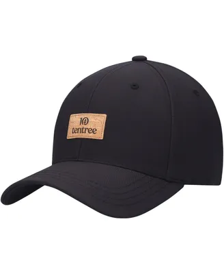 Men's tentree Black Cork Patch Destination Elevation Snapback Hat
