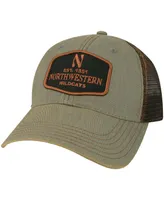 Men's Gray Northwestern Wildcats Practice Old Favorite Trucker Snapback Hat