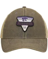 Men's Gray Kansas State Wildcats Legacy Point Old Favorite Trucker Snapback Hat