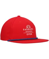 Men's Ahead Red Farmers Insurance Open Colonial Snapback Hat
