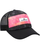 Big Boys Quiksilver Orange, Black Pidgeon Chicken Trucker Snapback Hat