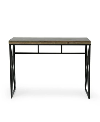 Screven Modern Industrial Handcrafted Wood Desk