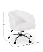 Syosset Modern Glam Swivel Office Chair