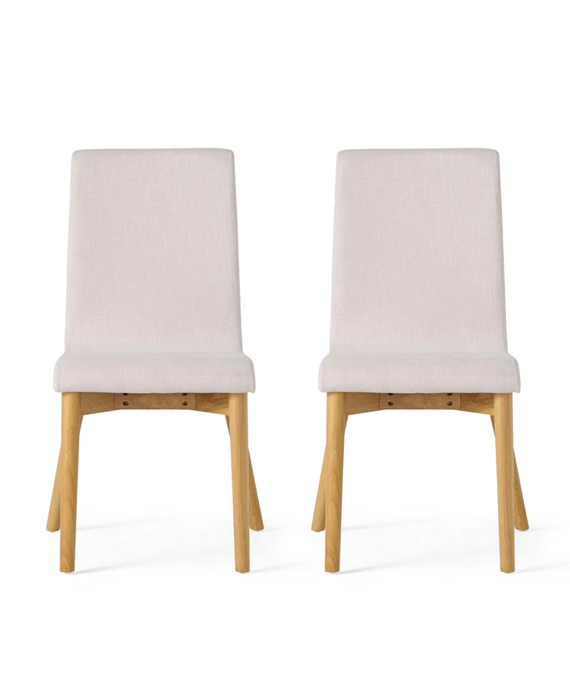 Orrin Oak Finish Dining Chair Set, 2 Piece