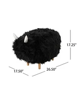 Levi Furry Yak Ottoman