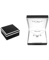 2-Pc. Set Diamond Butterfly Pendant Necklace & Matching Stud Earrings (1/6 ct. t.w.) in Sterling Silver