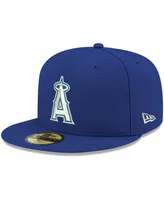 Men's New Era Royal Los Angeles Angels Logo White 59FIFTY Fitted Hat