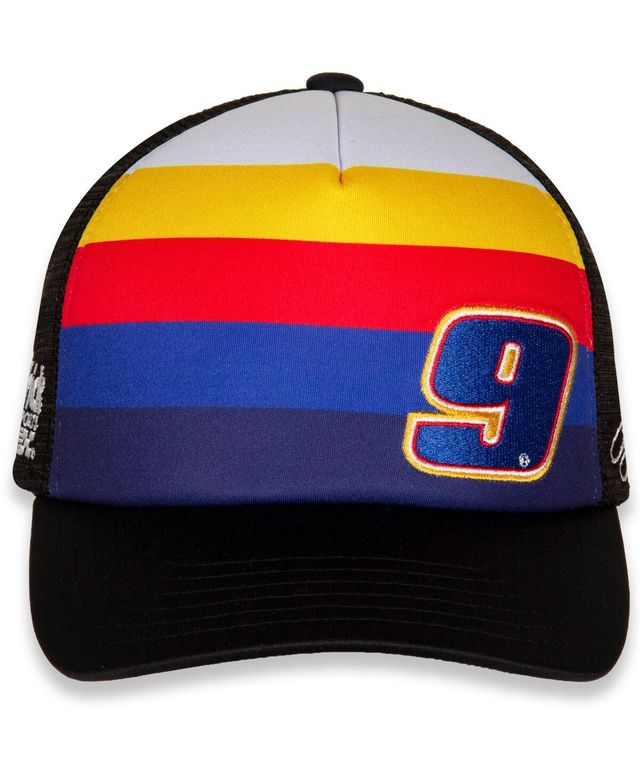 Men's Hendrick Motorsports Team Collection Black Chase Elliott Foam Trucker Snapback Adjustable Hat