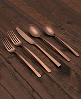 Cambridge Silversmiths Beacon Copper Mirror 20-Piece Flatware Set, Service for 4