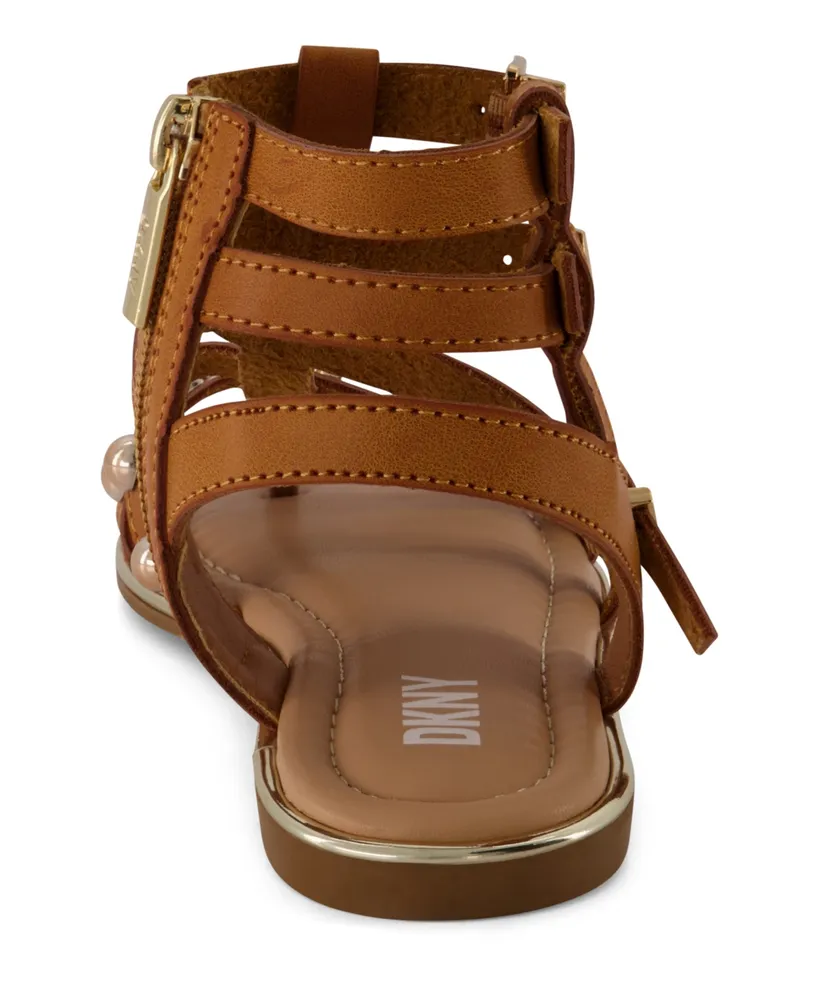 Dkny Little Girls Padded Studded Gladiator Sandals