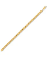 Giani Bernini Braided Herringbone Link 7-1/2" Bracelet in 14k Gold-Plated Sterling Silver, Created for Macy's