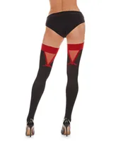 Women's Opaque Thigh High Stockings