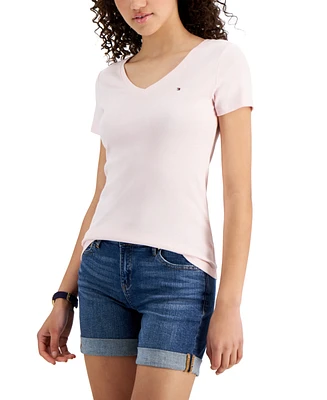 Tommy Hilfiger Women's V-Neck T-Shirt, Created for Macy's