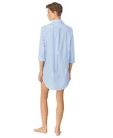 Lauren Ralph Roll Cuff Sleepshirt Nightgown
