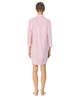 Lauren Ralph Roll Cuff Sleepshirt Nightgown