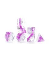 Eclipse Amethyst Dice Set, 8 Pieces