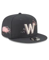 Big Boys and Girls New Era Graphite Washington Nationals City Connect 9FIFTY Snapback Adjustable Hat