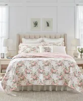 Laura Ashley Joyce Cotton Reversible 3 Piece Quilt Set