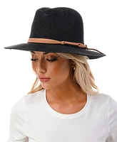 Marcus Adler Women's Short-Brim Packable Straw Panama Hat