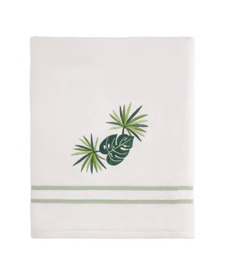 Avanti Viva Palm Embroidered Cotton Bath Towel, 27" x 50"