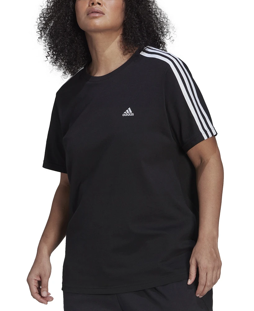 Plus Essentials Slim 3-Stripes T-Shirt