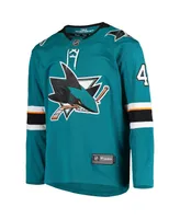 Men's Fanatics Joel Ward Teal San Jose Sharks Breakaway Home Player Jersey