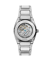 Fossil Men's Everett Automatic Silver-tone Stainless Steel Watch 42mm