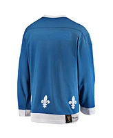 Men's Fanatics Blue Quebec Nordiques Premier Breakaway Heritage Blank Jersey