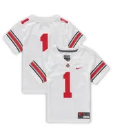 Boys and Girls Preschool Nike #1 White Ohio State Buckeyes Untouchable Football Jersey