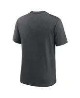 Men's Nike Heathered Charcoal Tampa Bay Rays Authentic Collection Tri-Blend Performance T-shirt