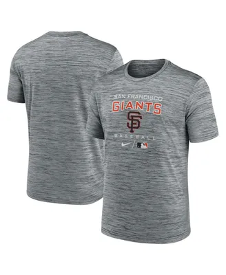 Men's Nike Charcoal San Francisco Giants Authentic Collection Velocity Practice Performance T-shirt