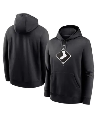 Men's Nike Black Chicago White Sox Alternate Logo Club Pullover Hoodie