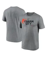 Men's Nike Heathered Charcoal Baltimore Orioles Local Rep Legend Performance T-shirt