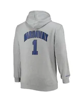 Men's Mitchell & Ness Penny Hardaway Heather Gray Orlando Magic Big and Tall Name Number Pullover Hoodie