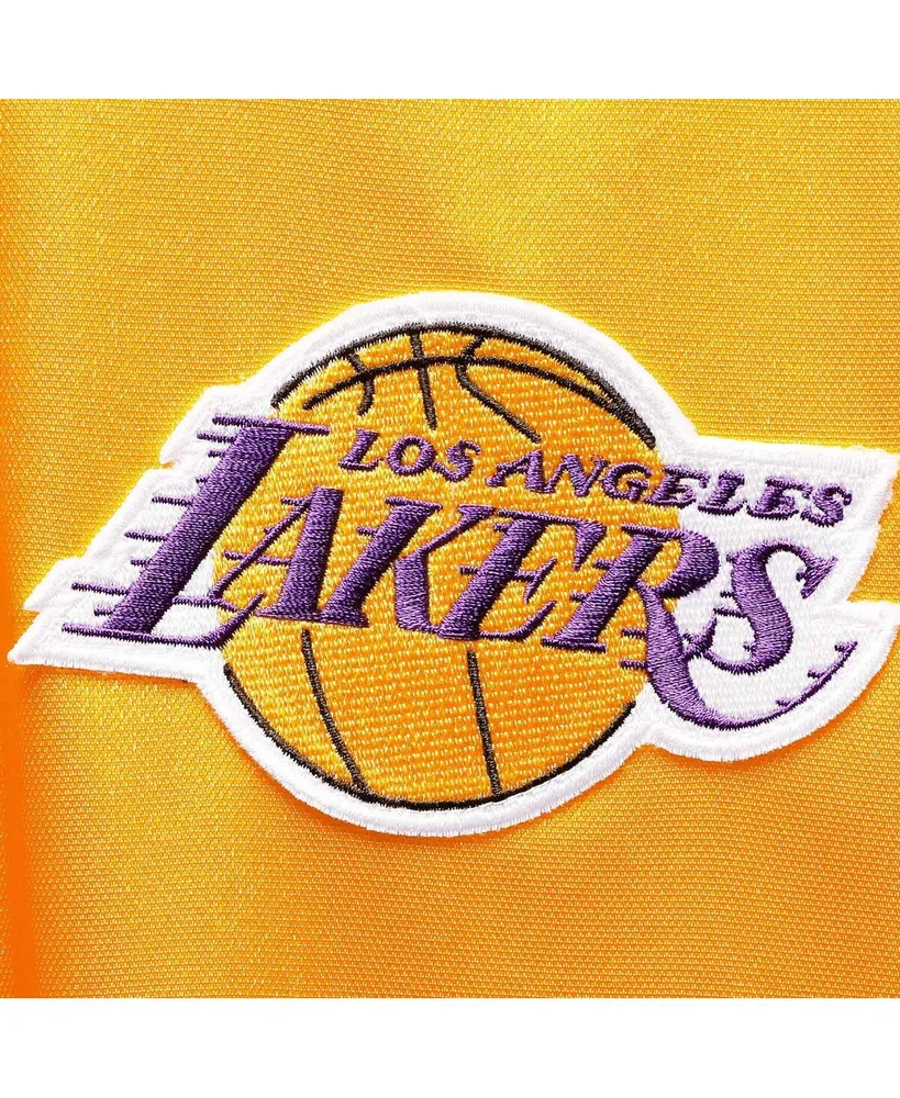 Men's Mitchell & Ness Gold, Purple Los Angeles Lakers Hardwood Classics Big and Tall On-Court Shooting V-Neck Shirt