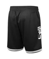 Men's Mitchell & Ness Black New England Patriots Big Face 3.0 Fashion Shorts