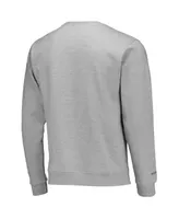 Men's Mitchell & Ness Heathered Gray Grambling Tigers Classic Arch Pullover Sweatshirt